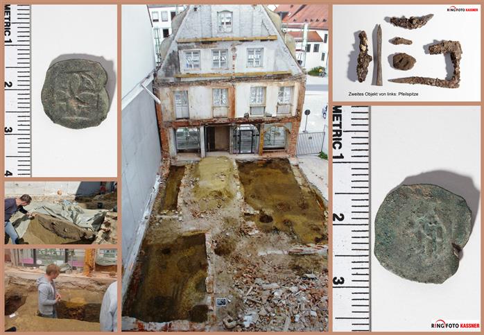 Archäologische Funde in Pfaffenhofen 2015 am Hauptplatz