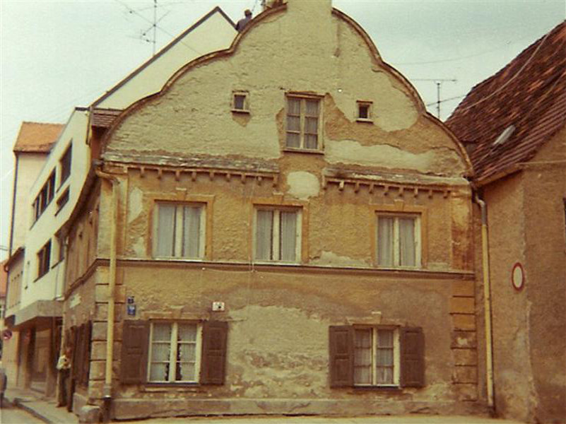 Wallnerhaus, ehem. Baudenkmal aus der Barockzeit - Zustand 1972  - heute verschwunden