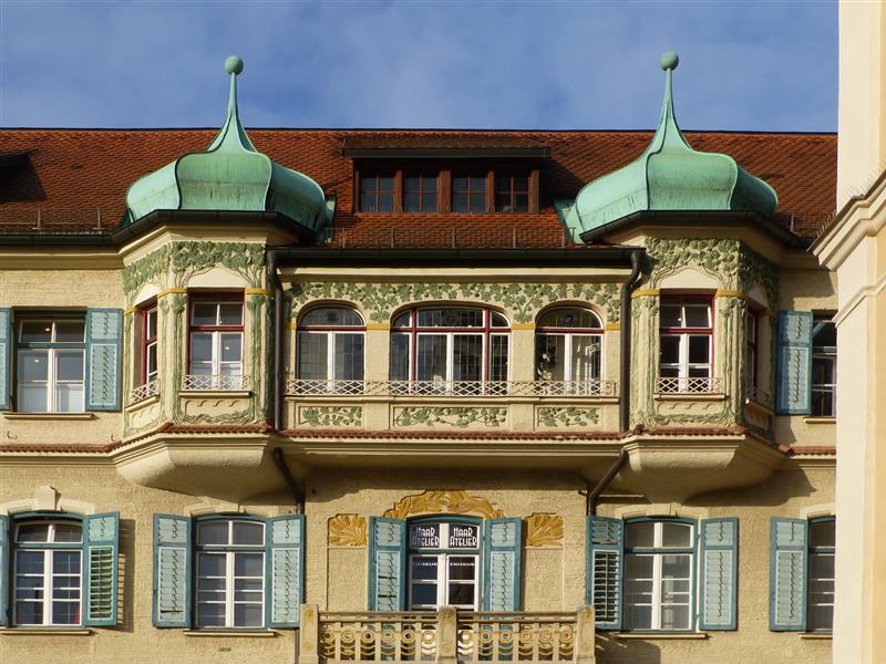 Müllerbräu - Brauerei an dieser Stelle seit 1630 - Fassadengestaltung 1903